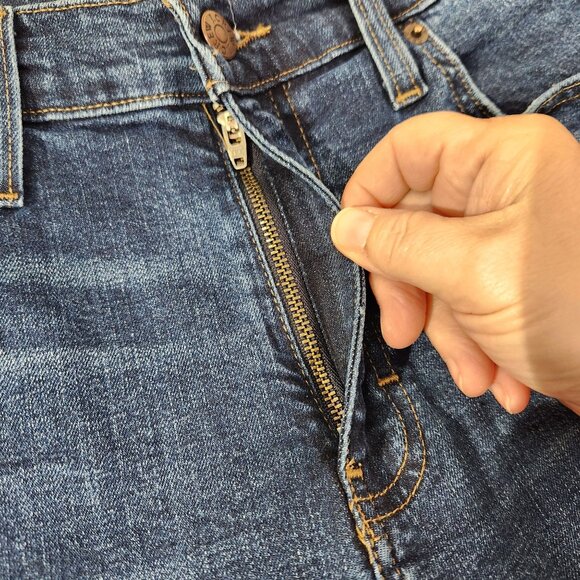 J.Crew Flex Denim Jeans Raw Hem Mens Size W31 L30 (Actual W31x L26) - Picture 7 of 16